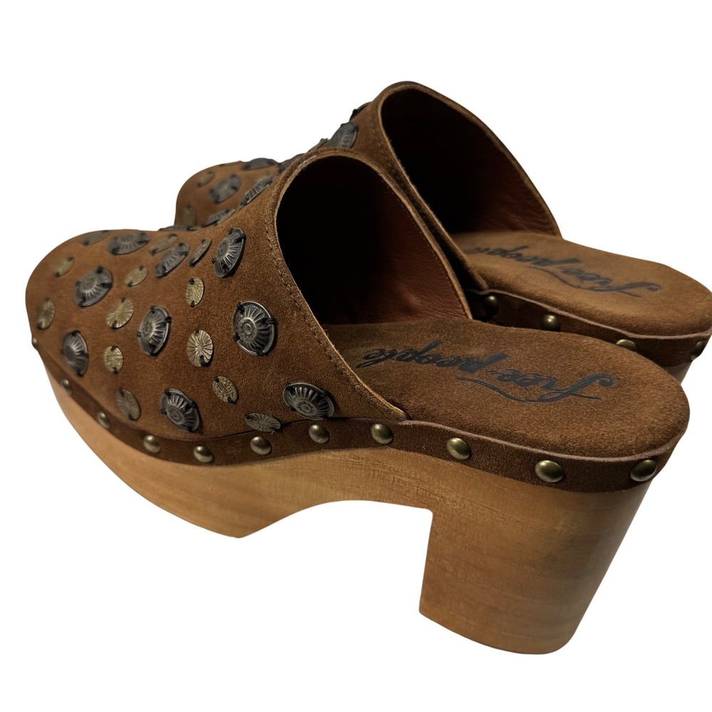 Free People Tan Studded Clogs - Picture 15 of 16
